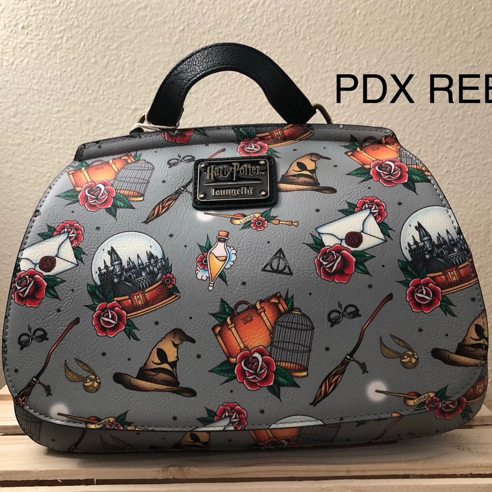 Loungefly Gray Harry Potter Shoulder Bag